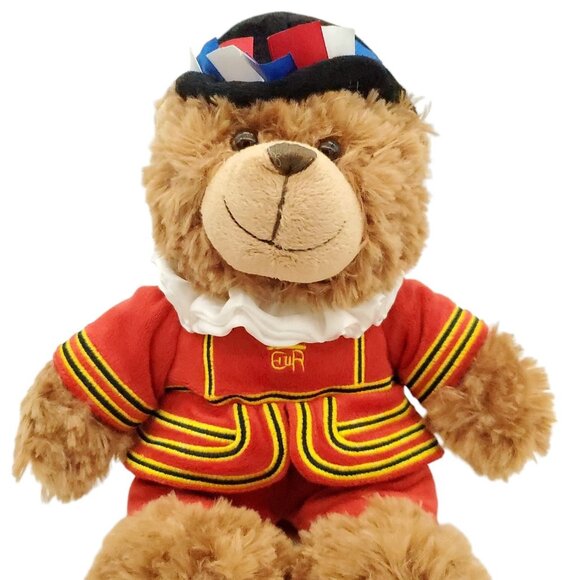 Beefeater Bear Plush Toy With‎ Red Uniform & Black Hat - Picture 1 of 7
